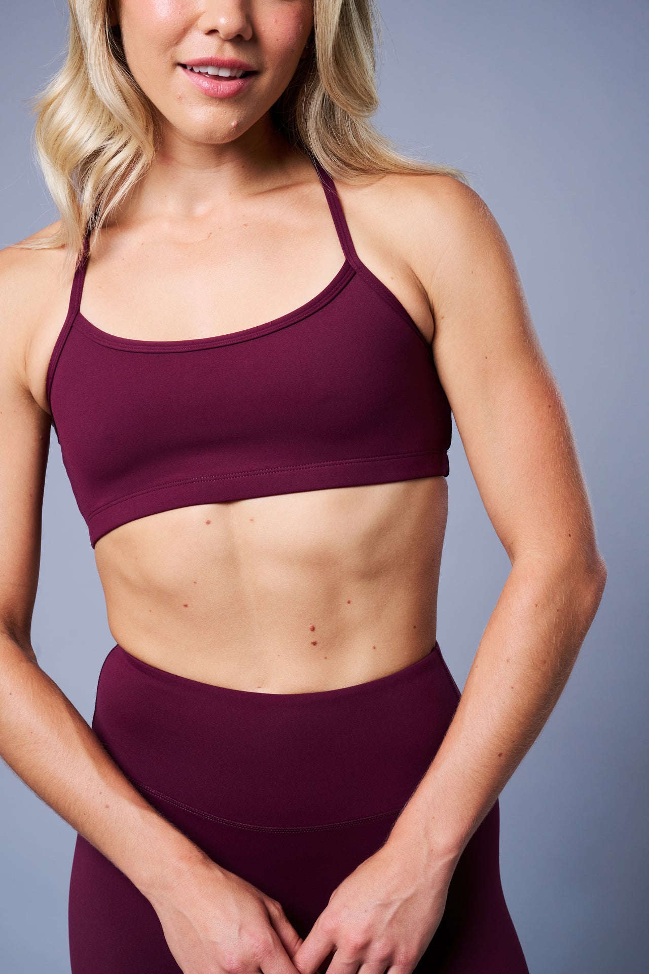 LEX Classic Racerback Crop - BORDEAUX